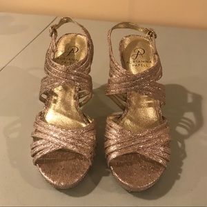 Champagne/rosé color heels